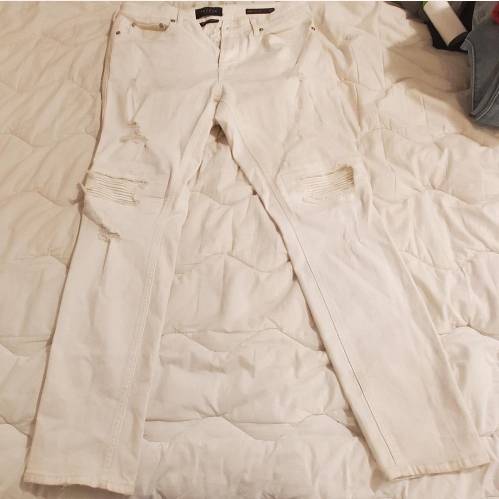 PacSun Cream Skinny Jeans